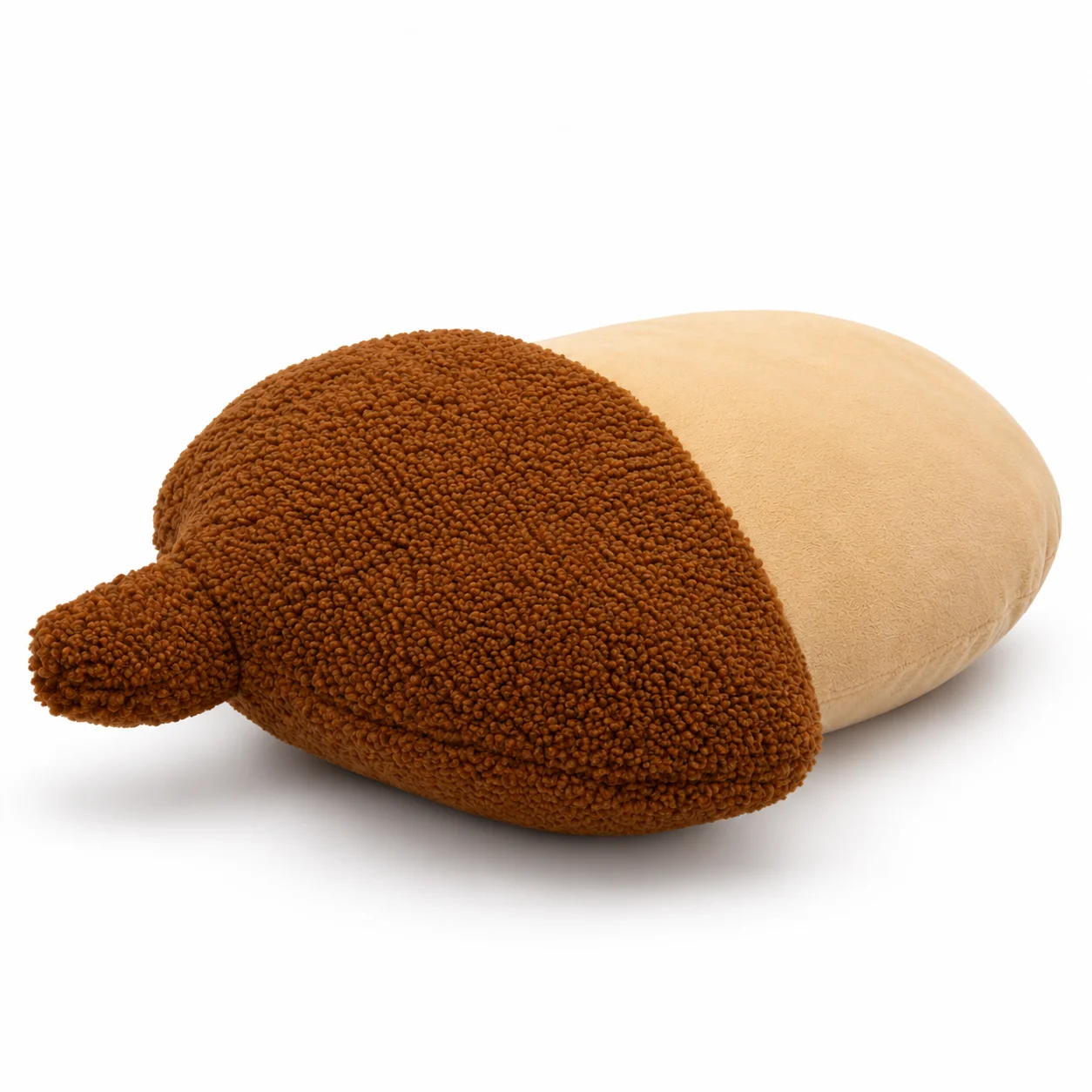 Corn Cushion – Soft Sherpa & Velboa Decorative Pillow (Dark Brown) - Image 5