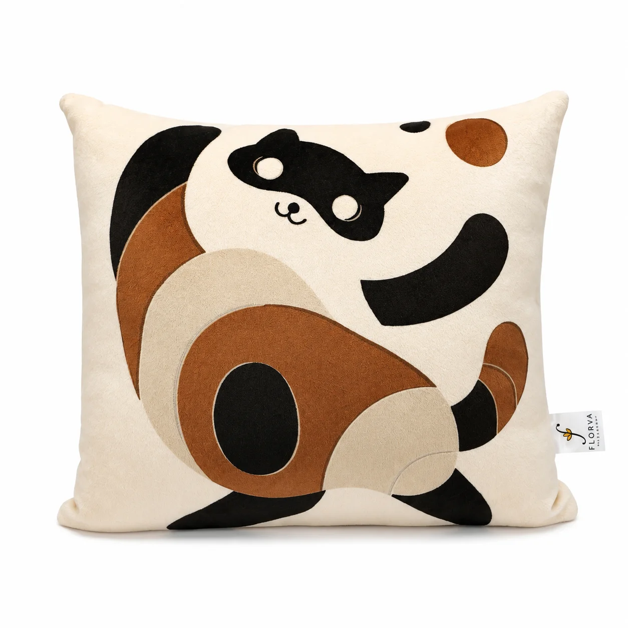 Kids Cartoon Cat Print Cushion – Multicolor - Image 2
