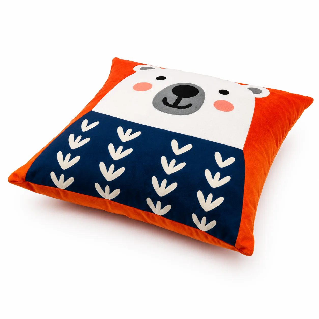 Kids Bear Face Print Cushion – Multicolor - Image 5
