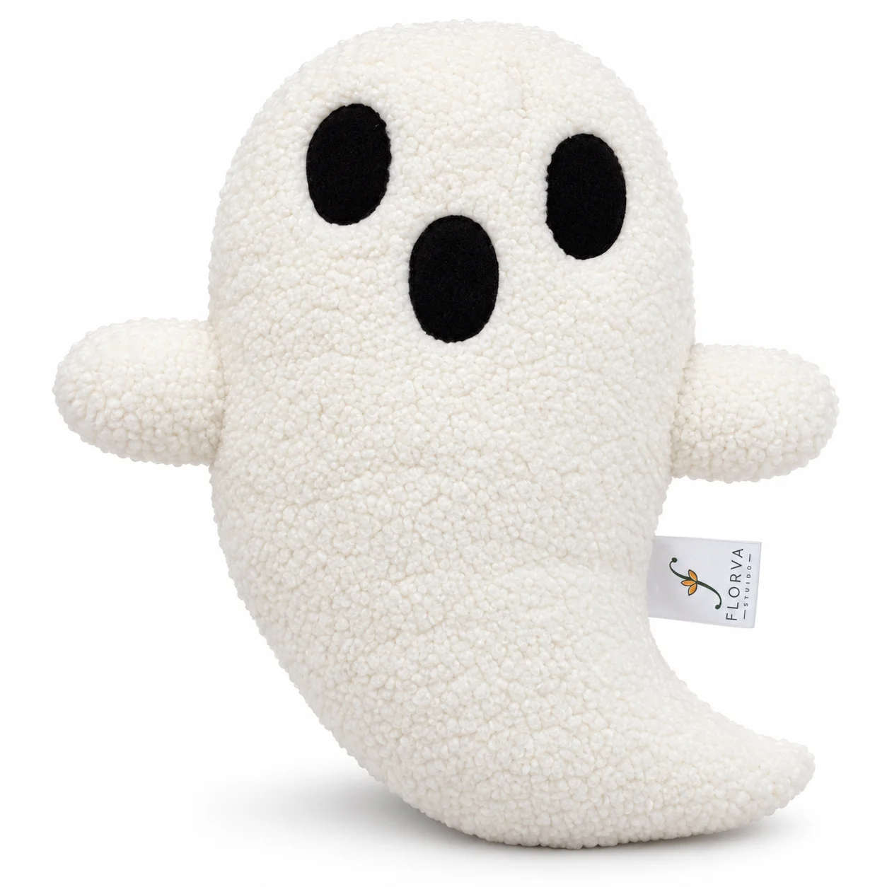White Ghost Plush Cushion – Halloween Décor, 40 × 30 cm - Image 4