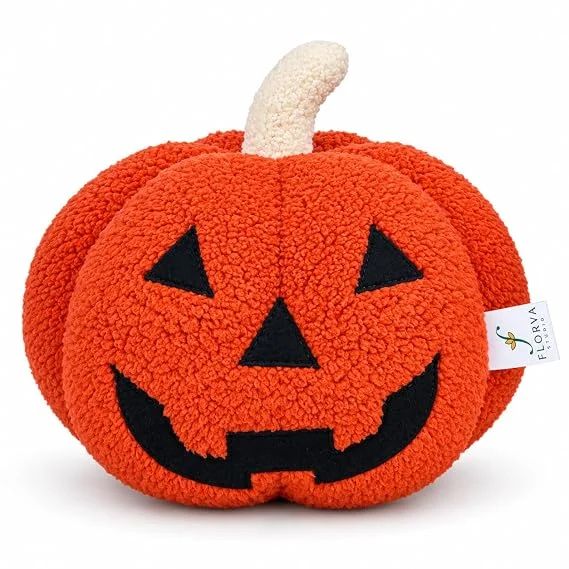 Pumpkin Cushion – Soft Plush Halloween Decorative Pillow (25 × 25 cm) - Image 3