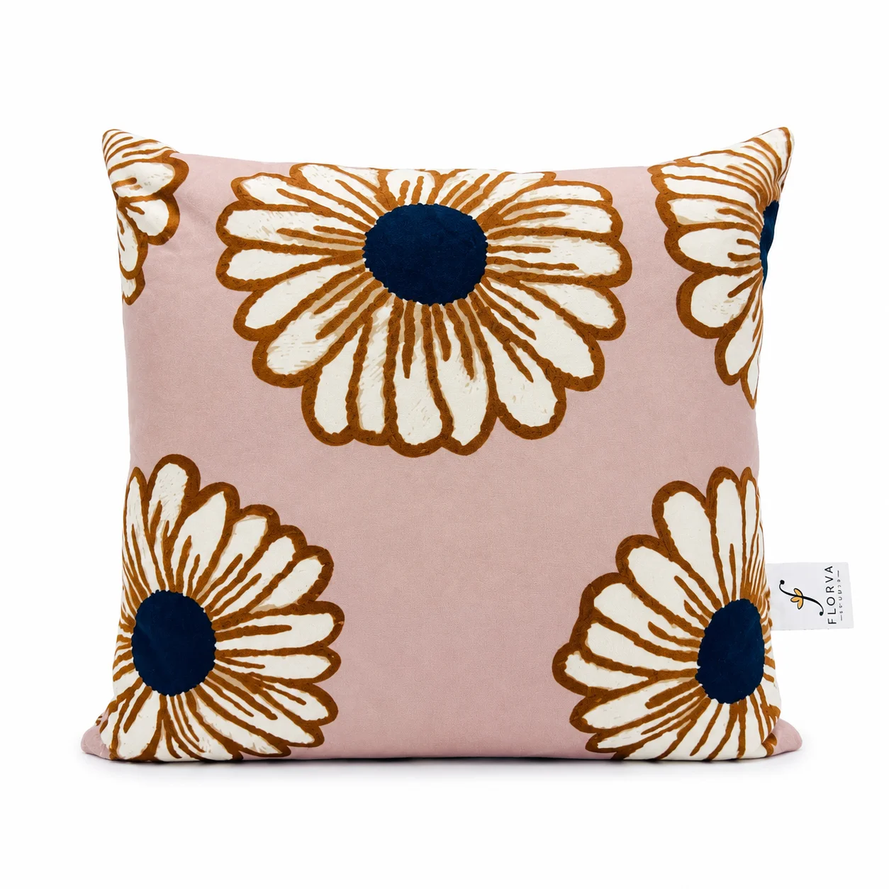 Leaf Print Cushion – Soft Printed Decorative Pillow (40 × 40 cm) - Image 4