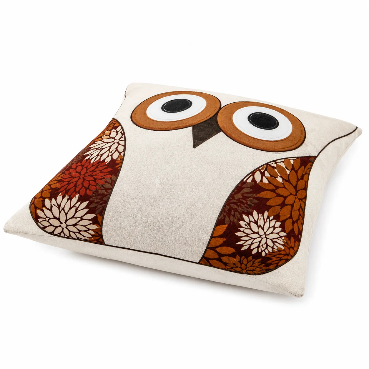 Bird Print Cushion – Cotton Decorative Pillow (45 × 45 cm) - Image 3