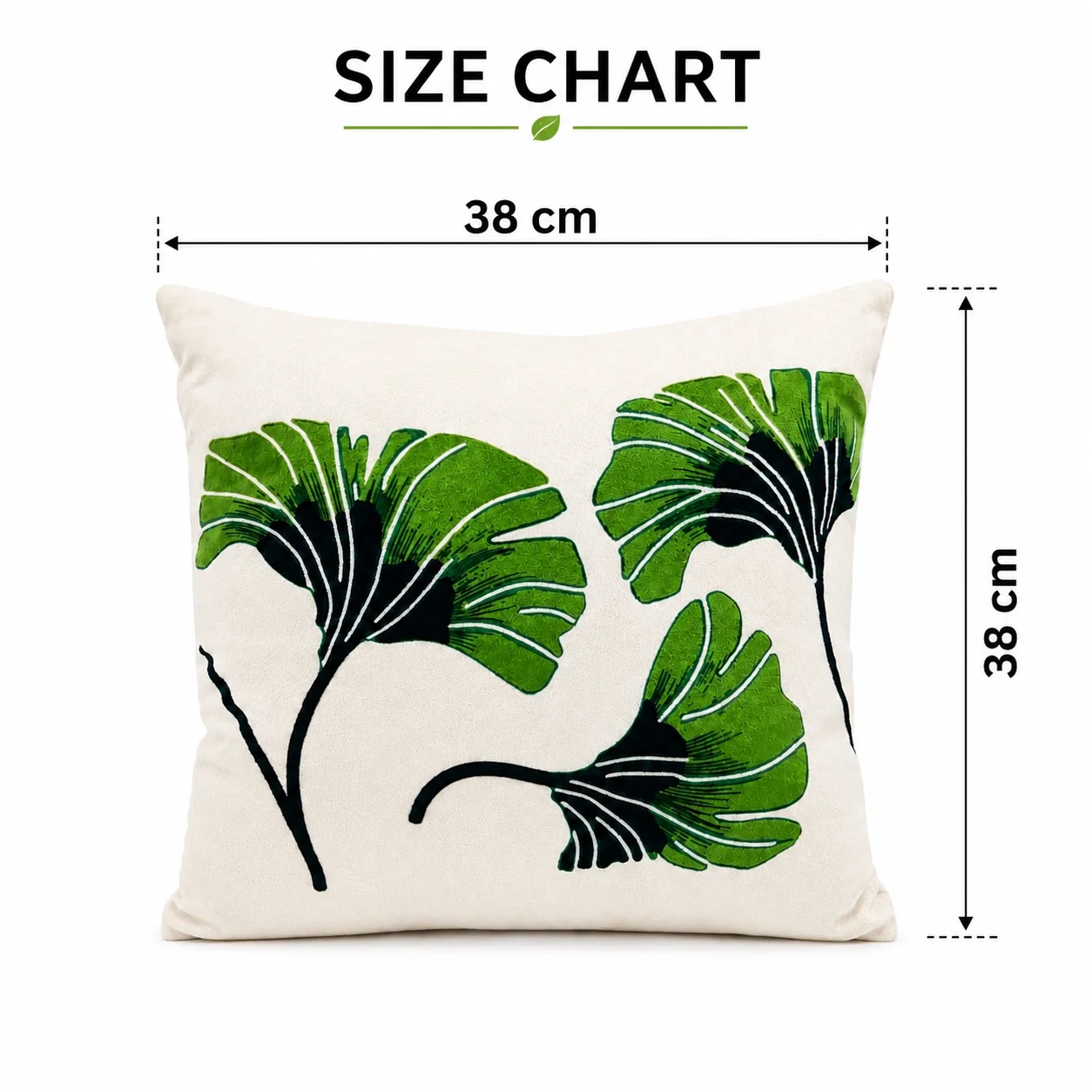 Tree Print Cushion – Cotton Decorative Pillows (38 × 38 cm) - Image 6