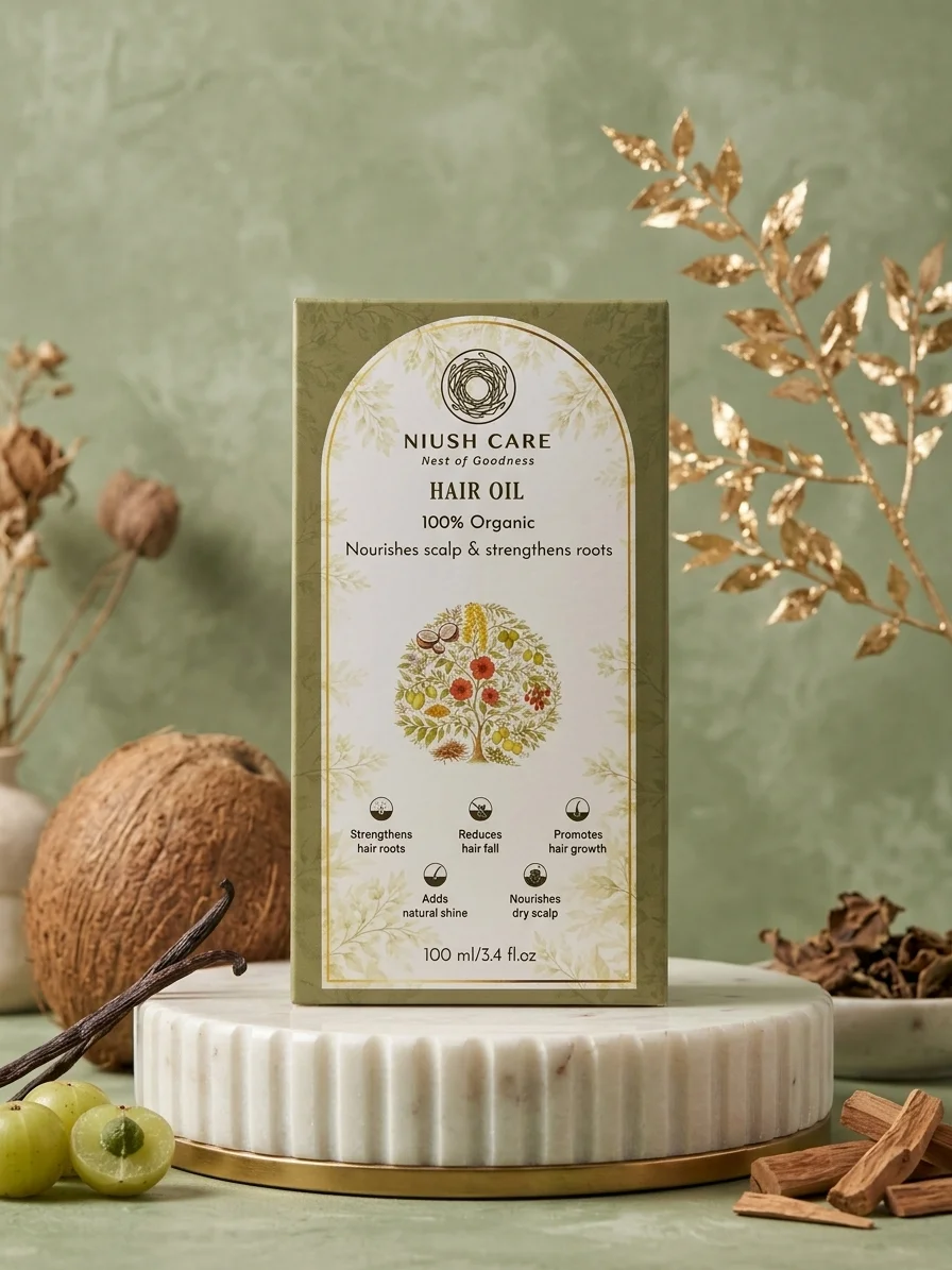 Niush Care Ayurvedic Hair Oil | Ayurvedic Scalp & Root Nourishing Oil - Image 2
