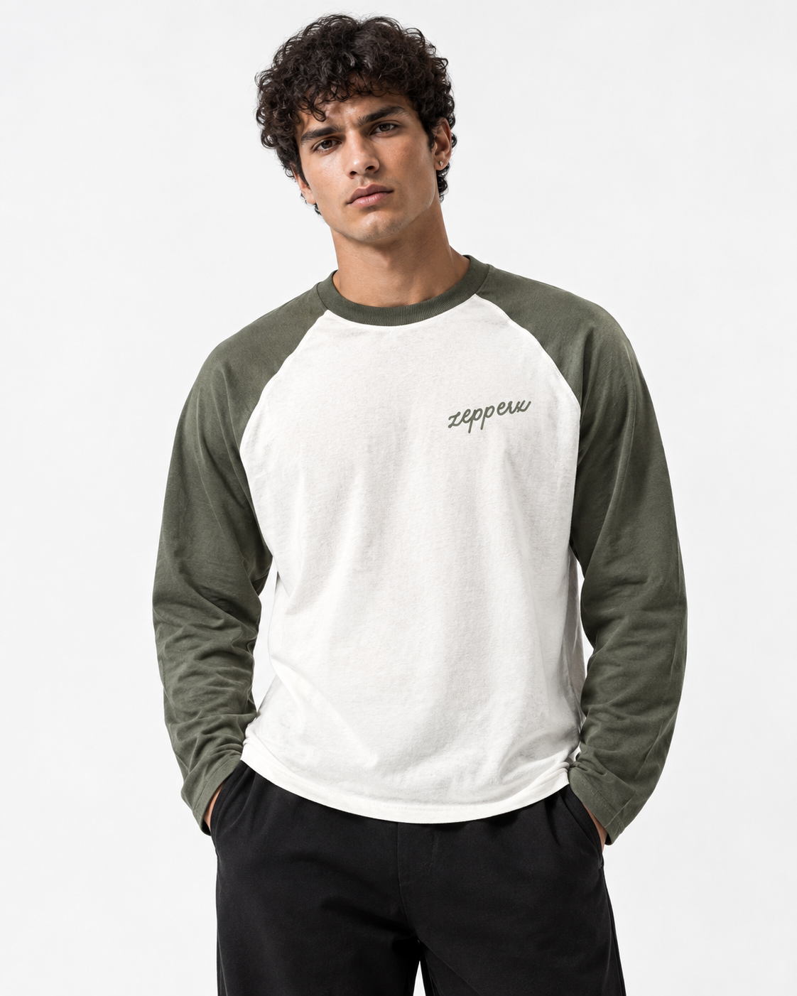 ZEPPERX Raglan Full Sleeves Boxy Fit  011 - Image 1