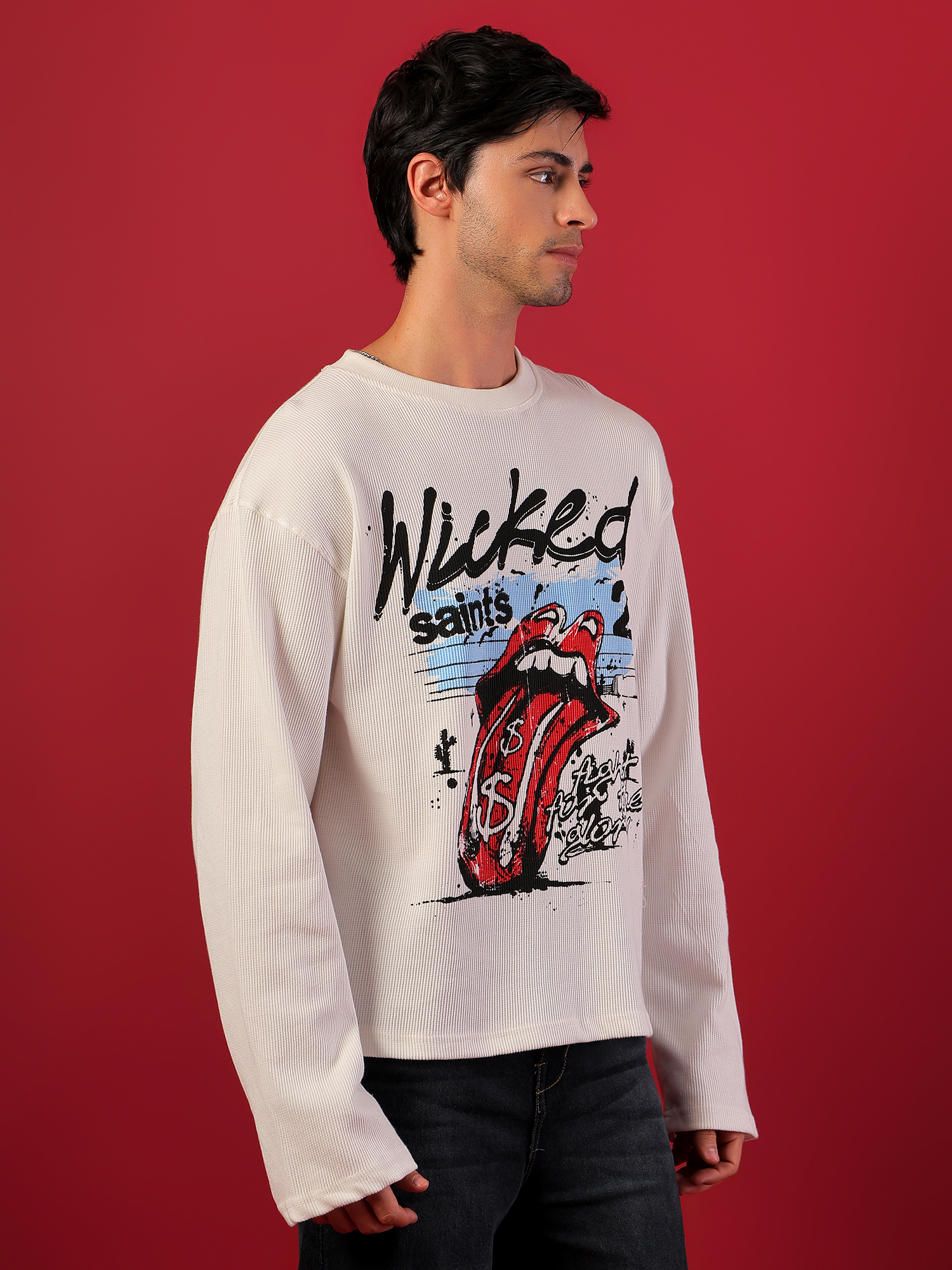 ZEPPERX Waffle Printed Full Sleeves 012 - Image 2