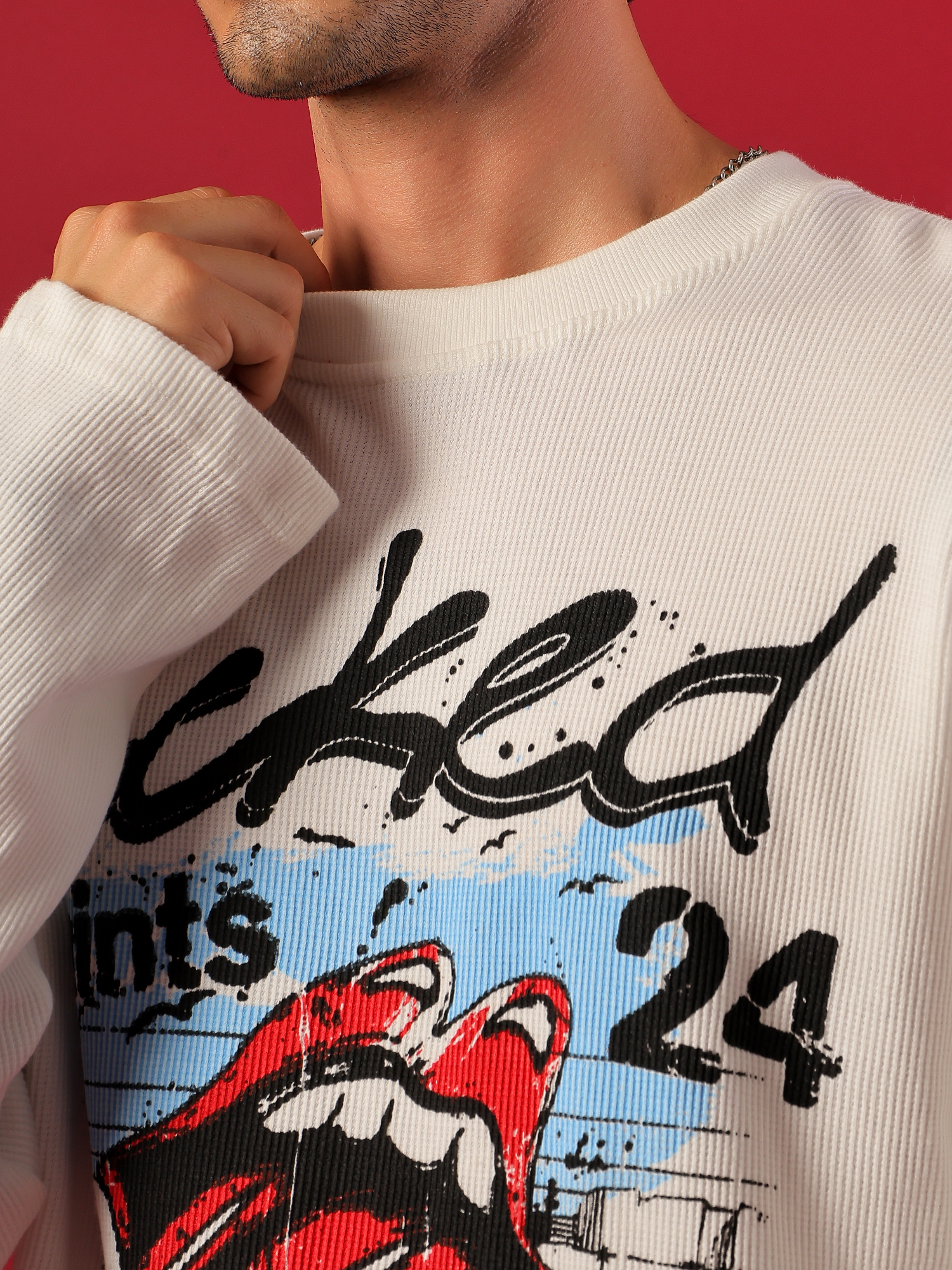 ZEPPERX Waffle Printed Full Sleeves 012 - Image 4