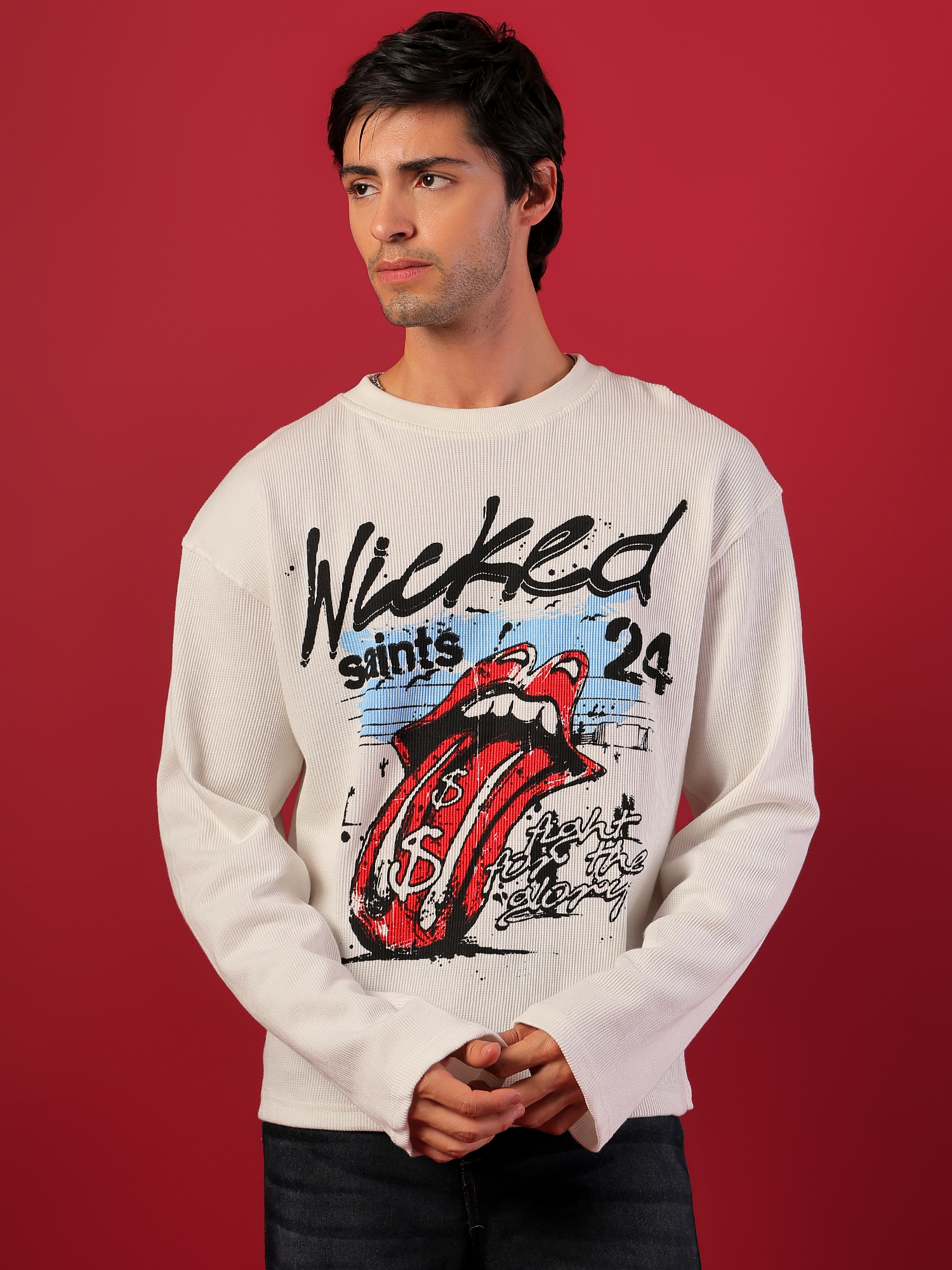 ZEPPERX Waffle Printed Full Sleeves 012 - Image 5