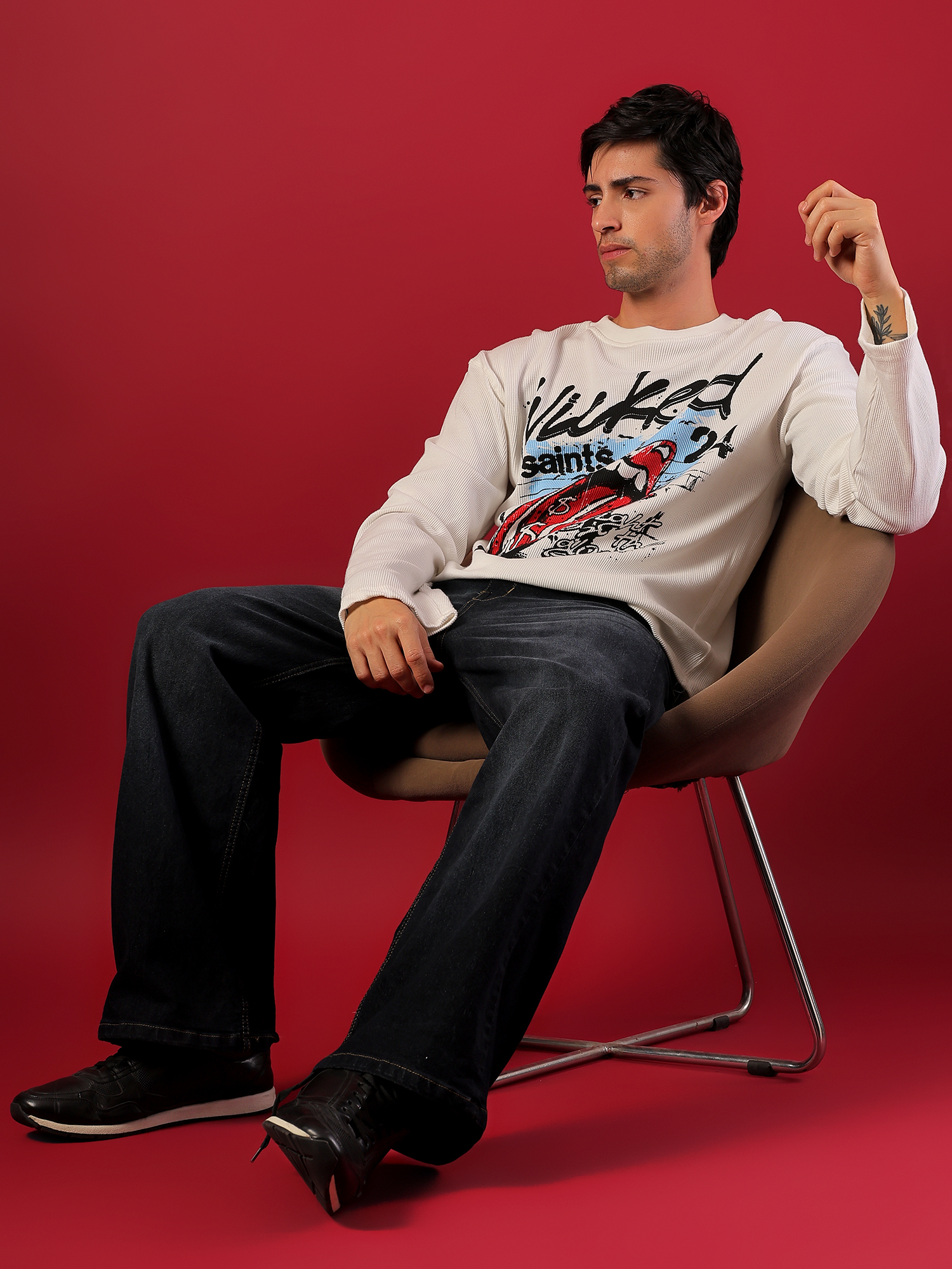 ZEPPERX Waffle Printed Full Sleeves 012 - Image 7