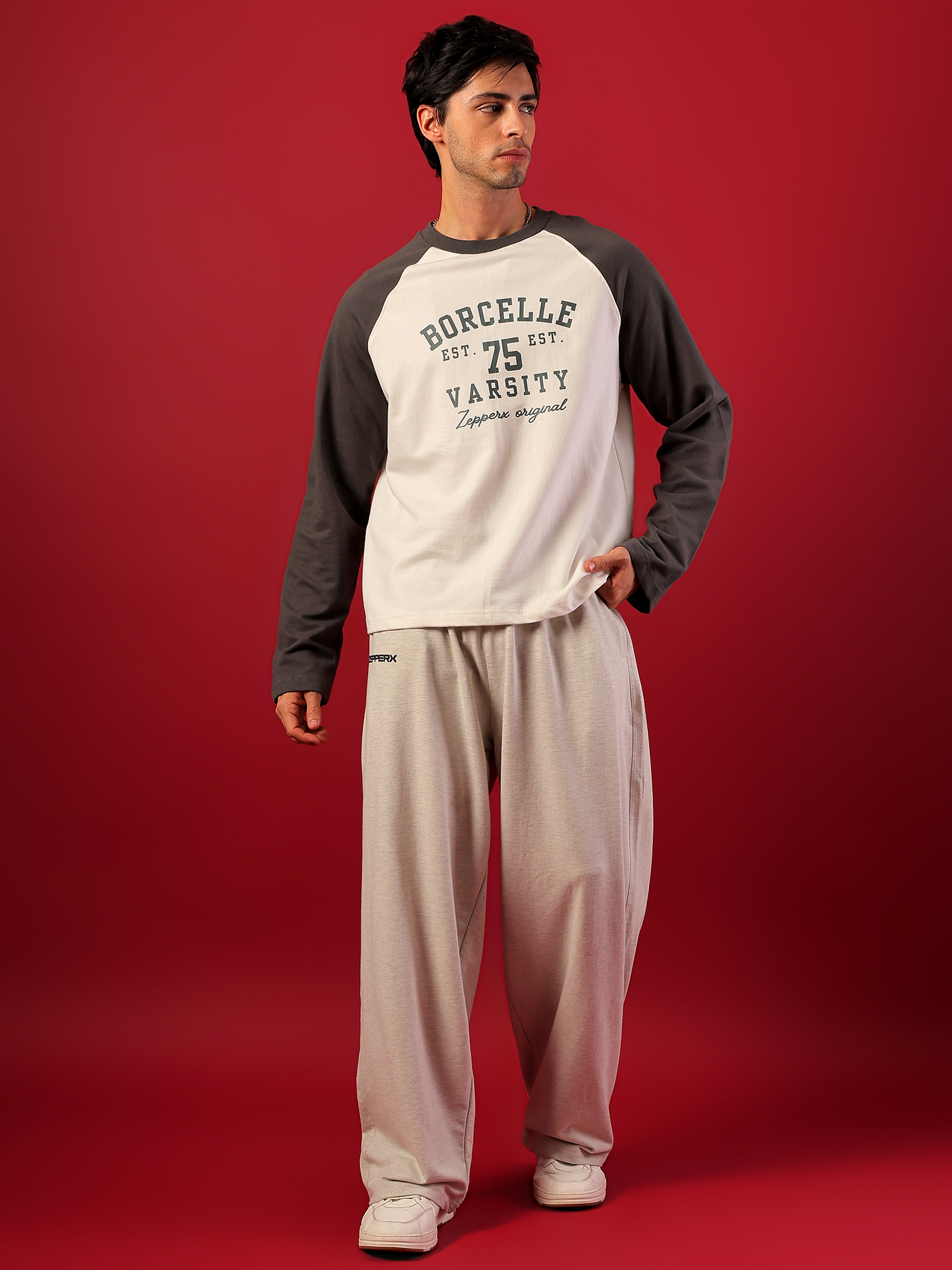 ZEPPERX Raglan Full Sleeves Boxy Fit 009 - Image 2