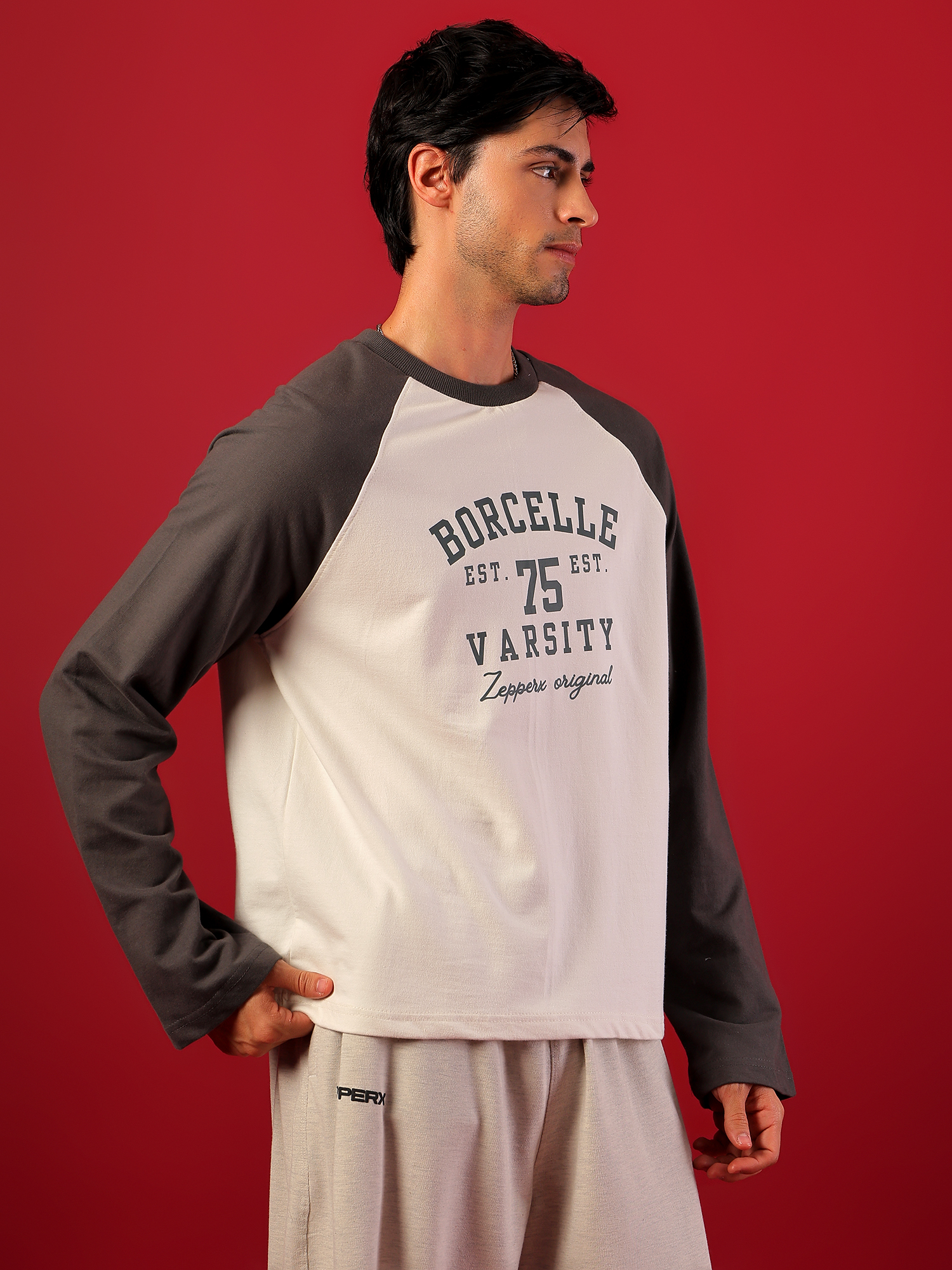 ZEPPERX Raglan Full Sleeves Boxy Fit 009 - Image 5