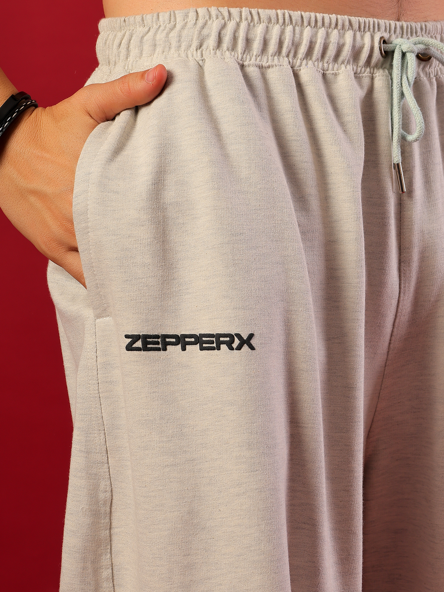 ZEPPERX Baggy Fit Lower Milange grey 017 - Image 3