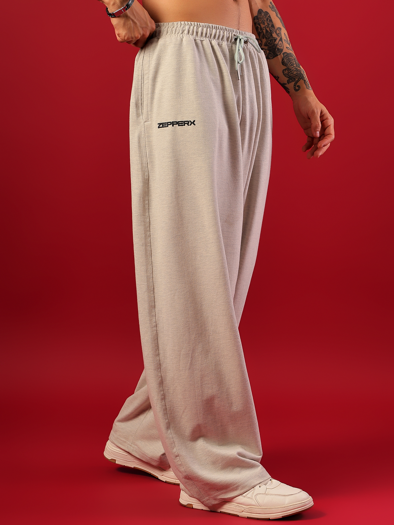 ZEPPERX Baggy Fit Lower Milange grey 017 - Image 1