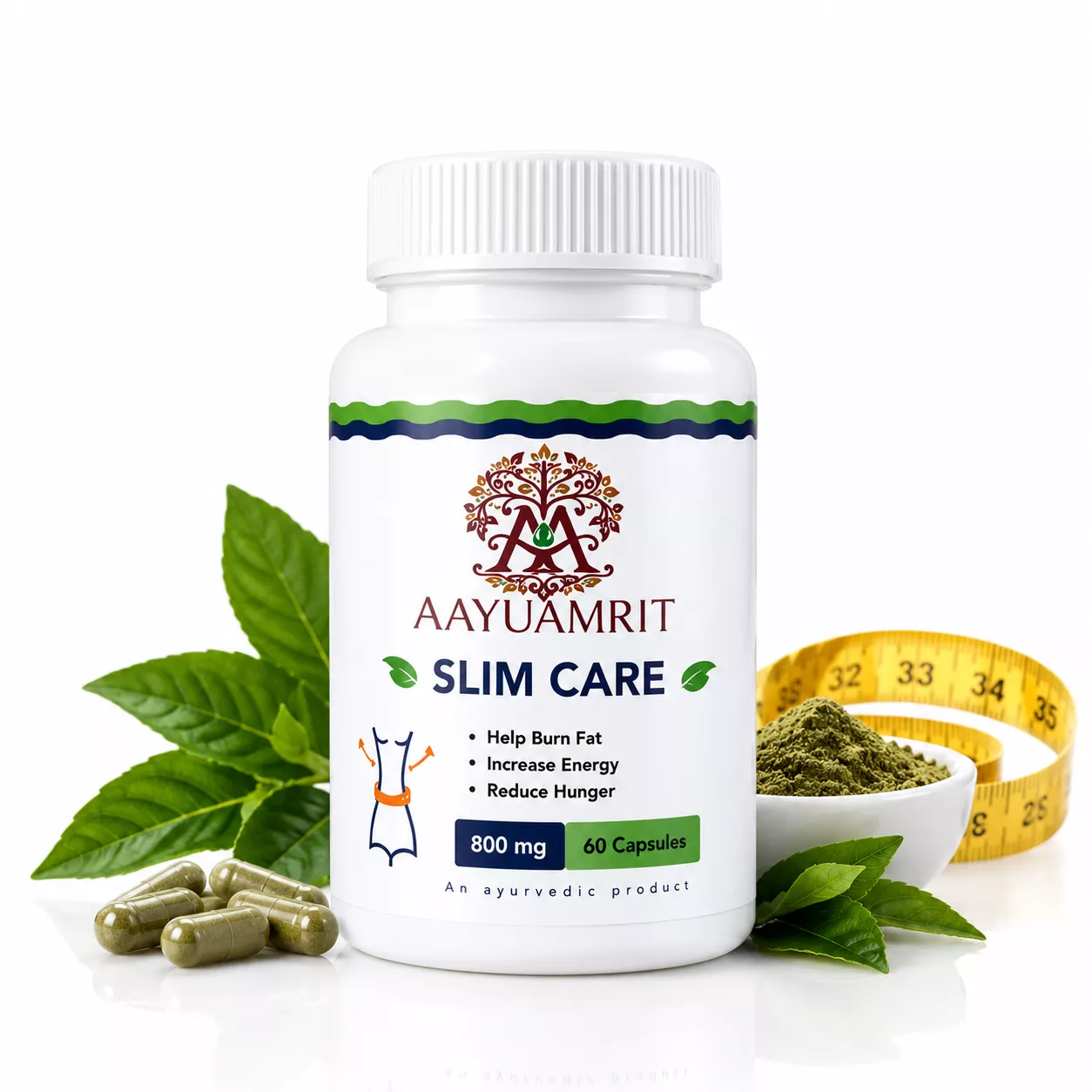 Aayuamrit Slim Care – Ayurvedic Weight Management Capsules - Image 1
