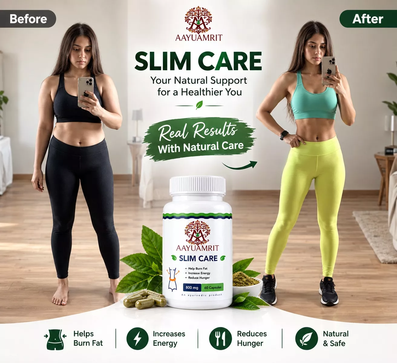 Aayuamrit Slim Care – Ayurvedic Weight Management Capsules - Image 5